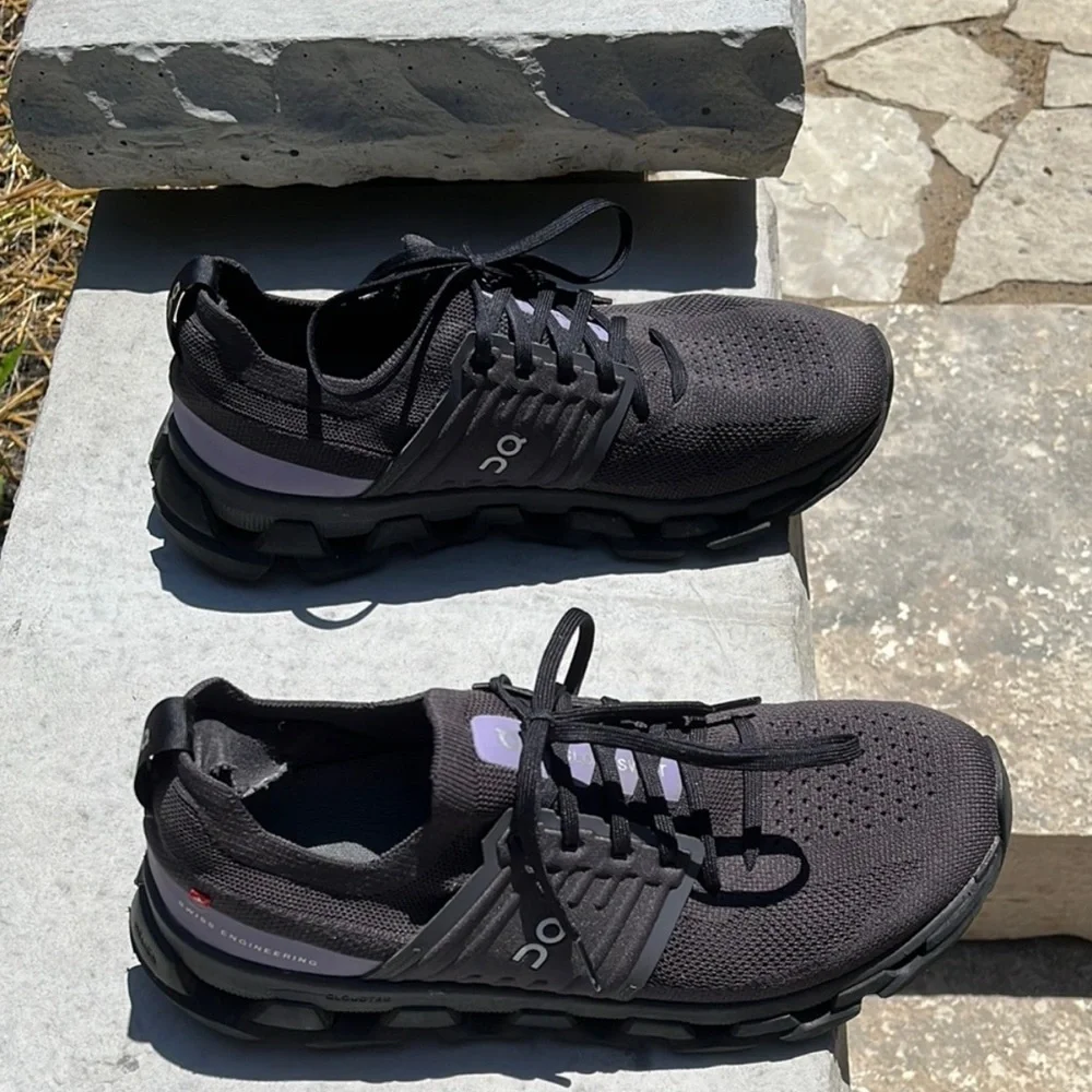 On Running Women's Black and Gray Sneakers - Picture 3 of 3